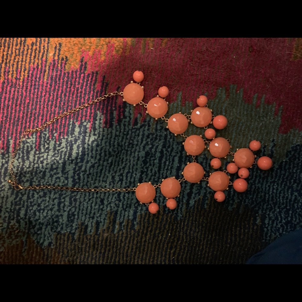 Peach bubble necklace